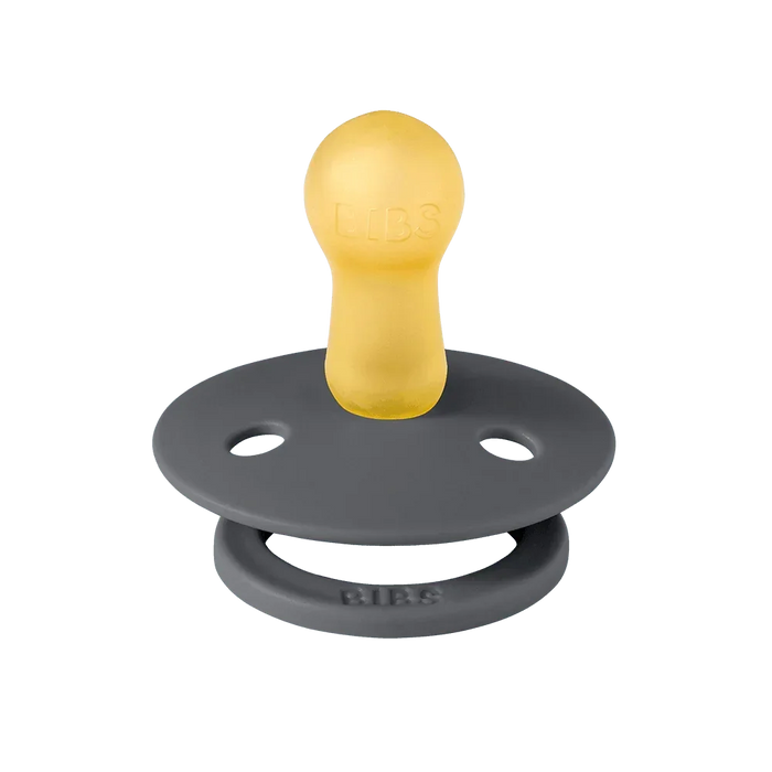 Bibs Pacifier Original Colour 2pk - Iron/Baby Blue 18-36M