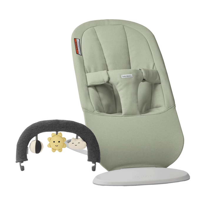 Babybjorn Bouncer Begin woven + FREE Bouncer toy (Sunny friends)