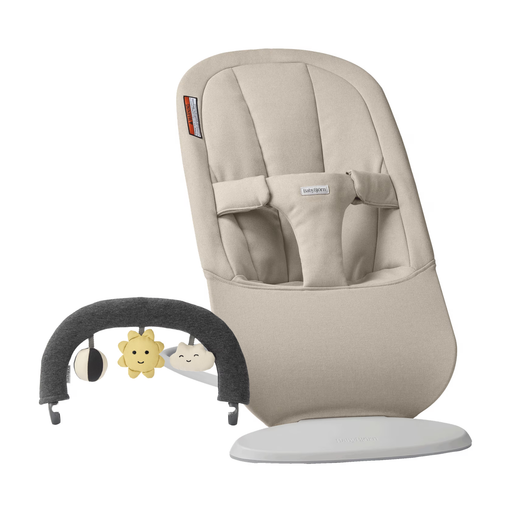 Babybjorn Bouncer Begin woven + FREE Bouncer toy (Sunny friends)