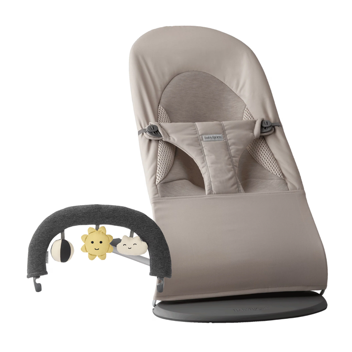Babybjorn Bouncer Balance soft trifabric + FREE Bouncer toy (Sunny friends)