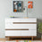 Dadada Bliss 6-Drawer Dresser - White/Walnut (2box)