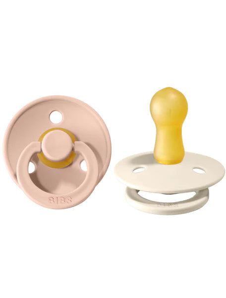 Bibs Pacifier Original 2pk - Ivory/Blush 0-6M