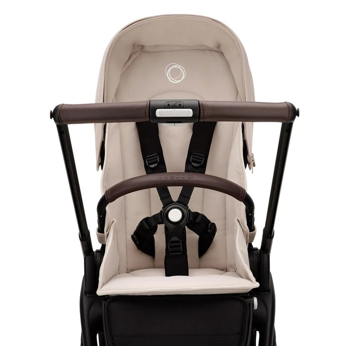 bugaboo off white Bugaboo Dragonfly Complete Stroller -Black/Desert Taupe-Desert Taupe — CanaBee Baby