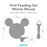 Bumkins Silicone First Feeding Set w/Lid & Spoon - Minnie Mouse