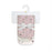 Piccolo Bambino 3pk Solid & all over printed Burp cloths - Pink