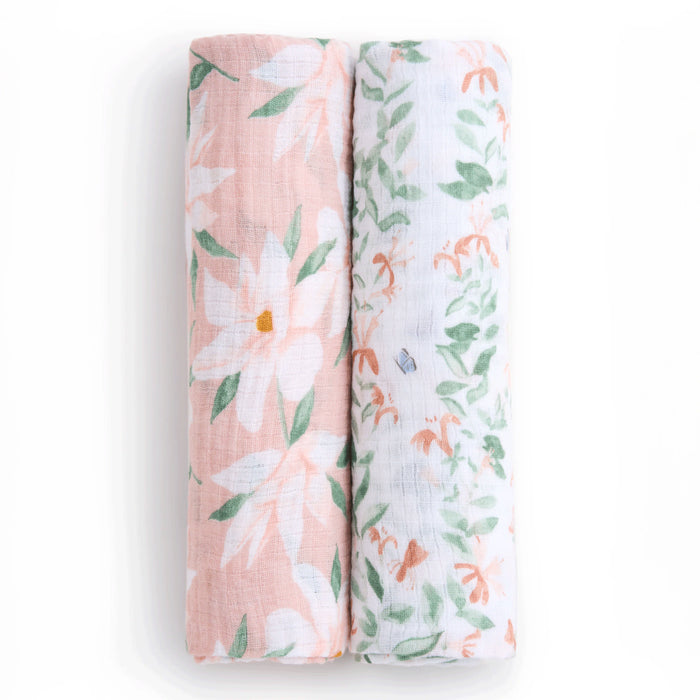 Aden + Anais Muslin Swaddle 2pc - Butterfly Garden