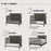 Child Craft Hampton Flat 4-in-1 Crib - Dapper Grey