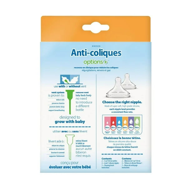 Dr Brown's Wide-Neck Anti-Colic Options+ 2pk Designer Bottles - Woodland 5oz