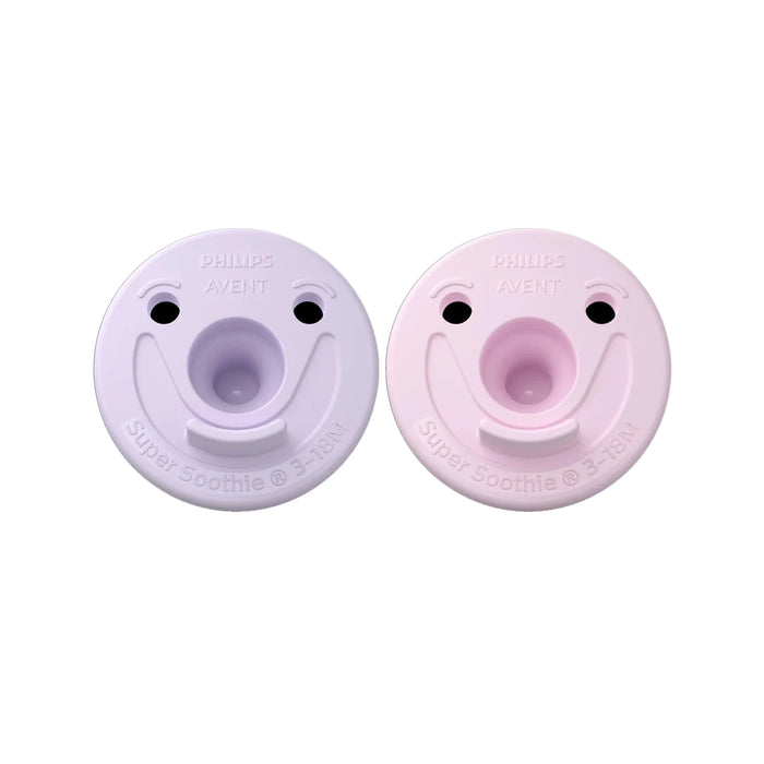 Avent Soothie Pacifier 2pk 0-3M - Lilac Pink PASCF19020