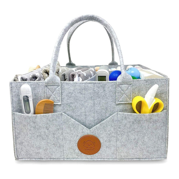 KeaBabies Original 2.0 Diaper Caddy - Classic Gray