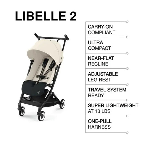 Cybex Libelle 2 - Black/Almond Beige