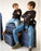 MiaMily Luggage Carry On Plus - Navy Blue