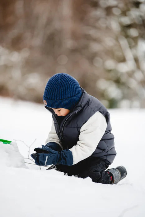 Calikids Winter Knit Windproof Hat - Blue