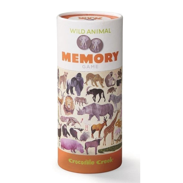 Crocodile Creek Canister Memory Game Wild Animal