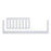 Dadada Toddler Bed Conversion Rail for Jolly - White 20401