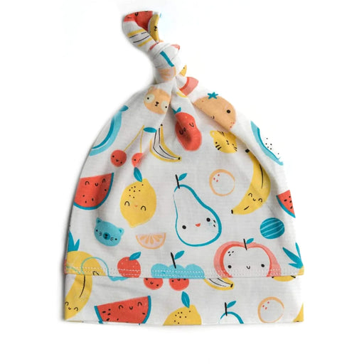 Loulou Lollipop Top Knot Beanie - Cutie Fruits 0-6M