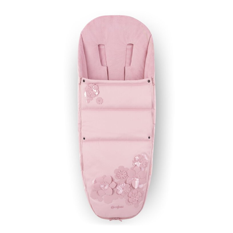 Cybex Platinum Footmuff - Simply Flowers Pink