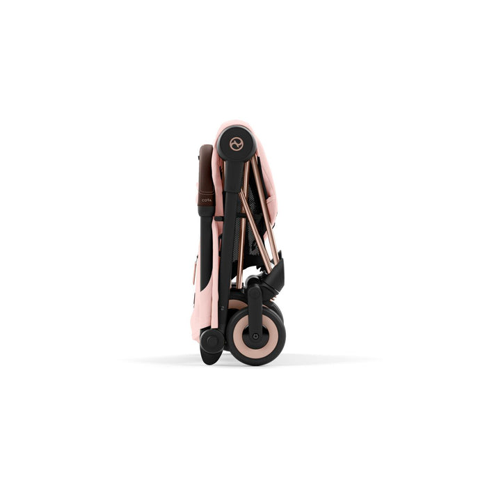 Cybex Coya Ultra-compact Stroller Rosegold FrameR - Peach Pink
