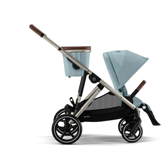 Cybex Gazelle S Stroller - Taupe Frame Sky Blue Seat