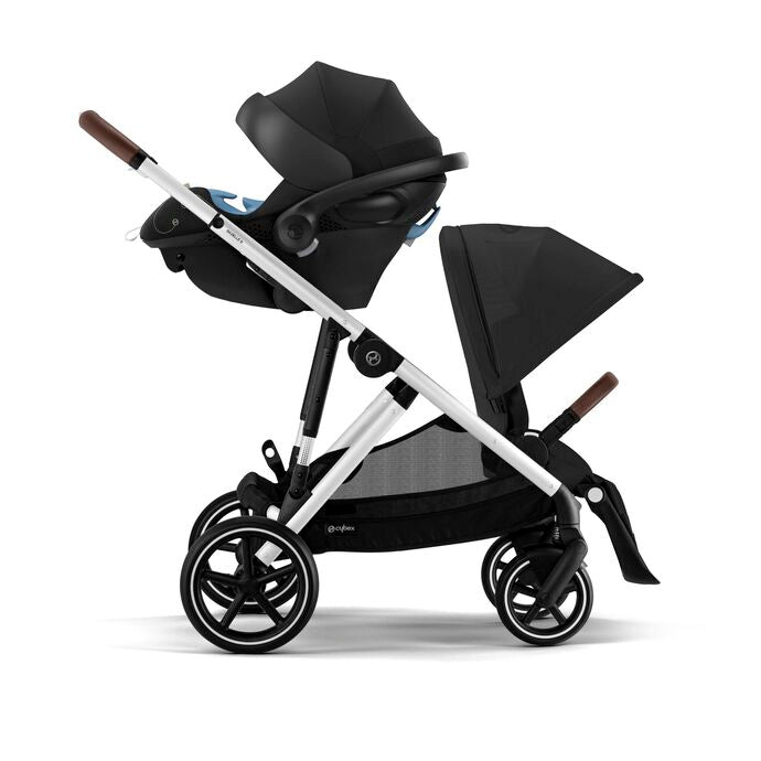 Cybex Gazelle S Stroller - Silver Frame Moon Black Seat