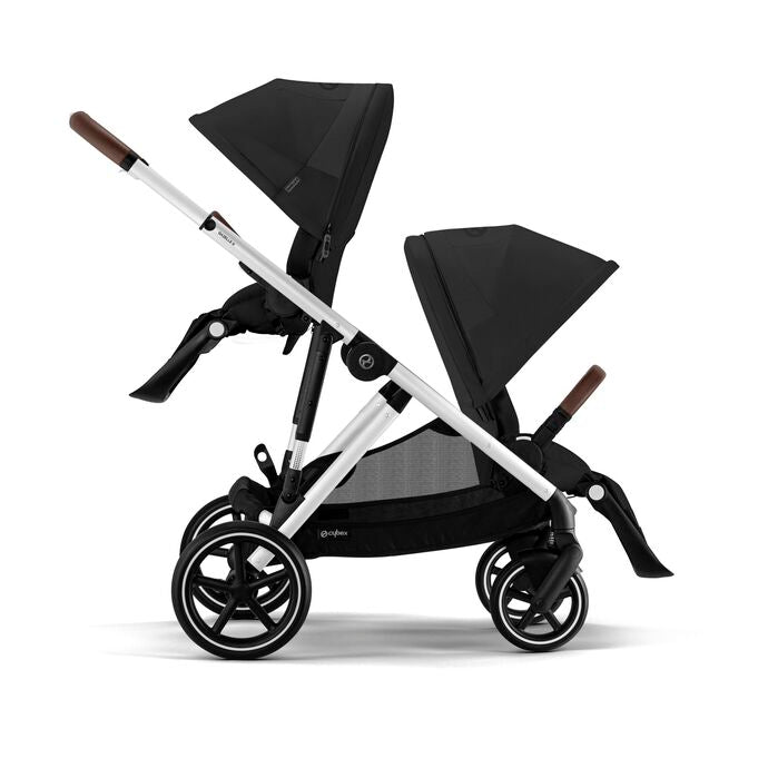 Cybex Gazelle S Stroller - Silver Frame Moon Black Seat