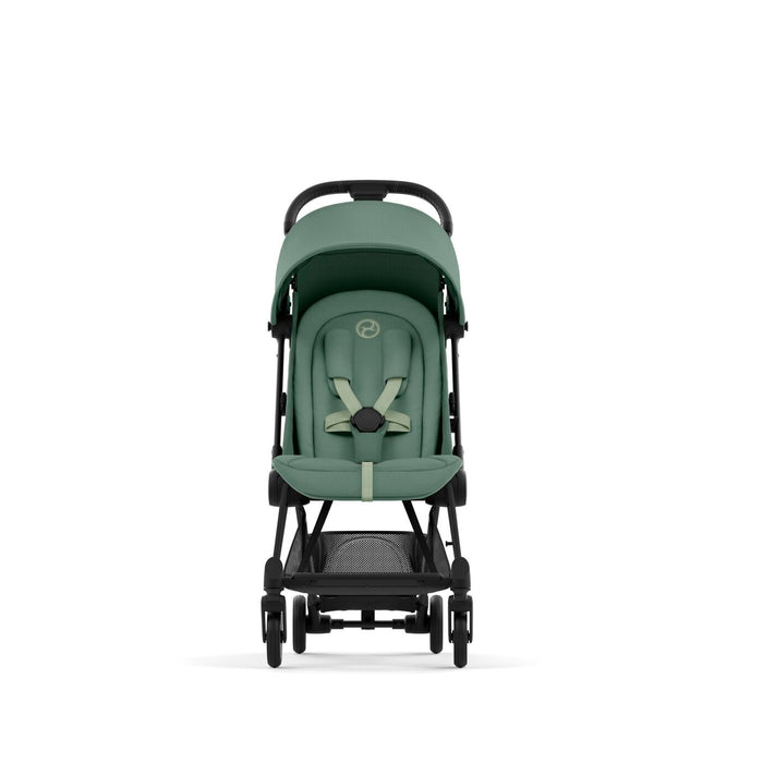 Cybex Coya Ultra-compact Stroller Matt Black Frame - Leaf Green