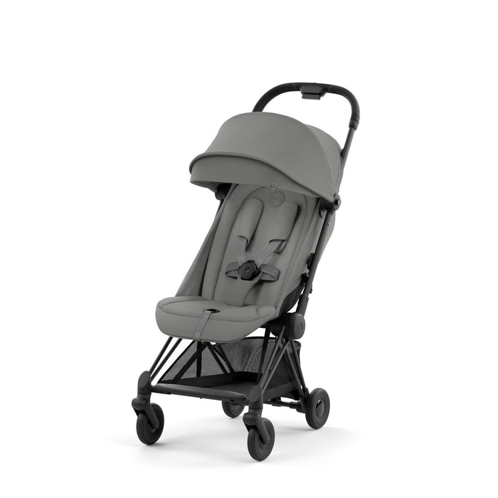 Cybex Coya Ultra-compact Stroller Matt Black Frame - Mirage Grey