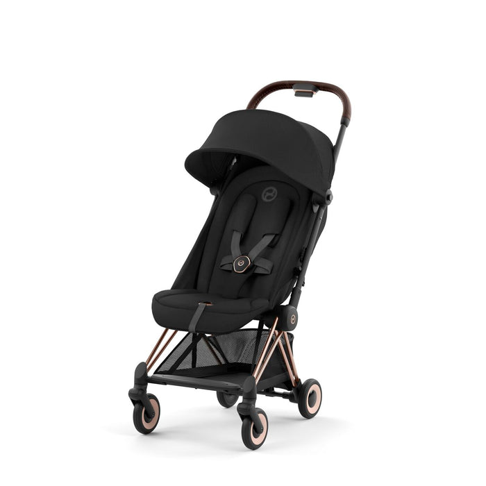 Cybex Coya Ultra-compact Stroller Rosegold Frame - Sepia Black
