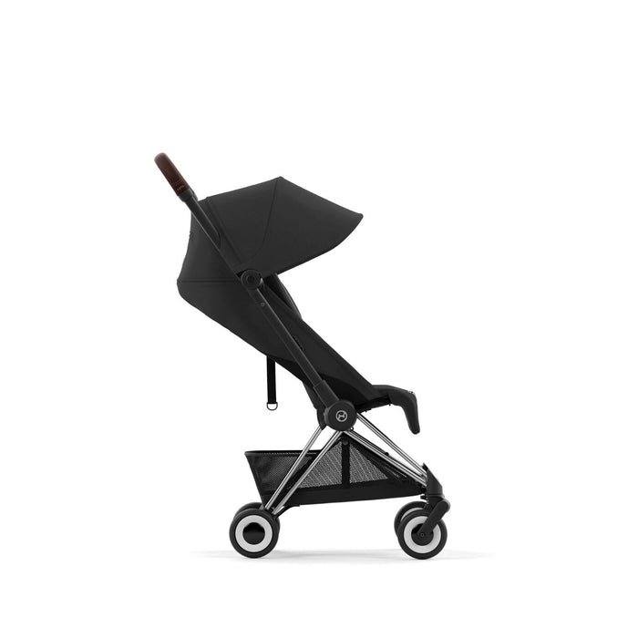 Cybex Coya Ultra-compact Stroller Chrome Frame - Sepia Black