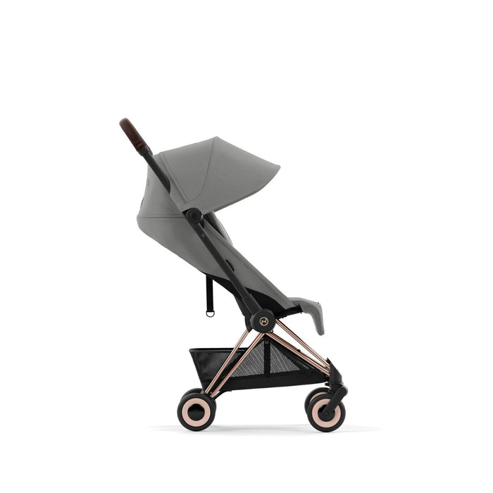 Cybex Coya Ultra-compact Stroller Rosegold Frame - Mirage Grey