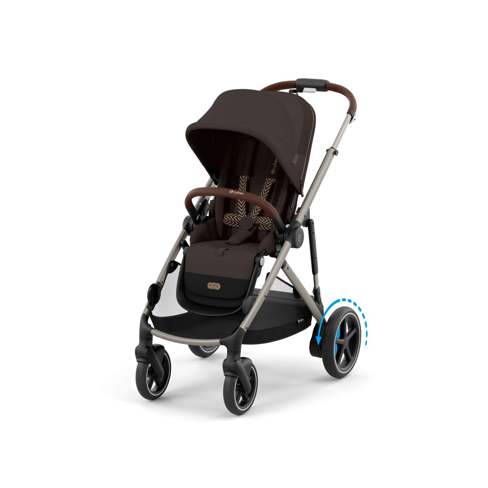 Cybex eGazelle S Stroller - Chocolate Brown/Taupe Frame