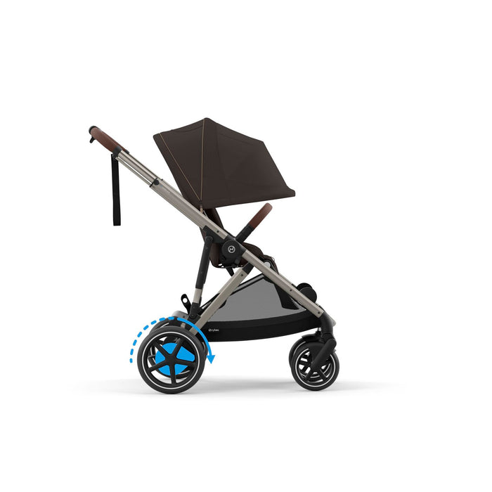 Cybex eGazelle S Stroller - Chocolate Brown/Taupe Frame
