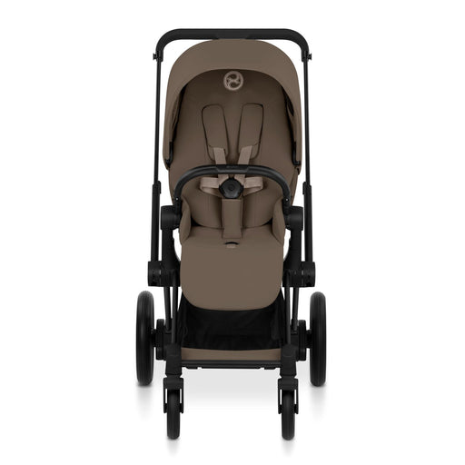 Cybex Priam One Box - Black Frame/Coconut Brown Seat