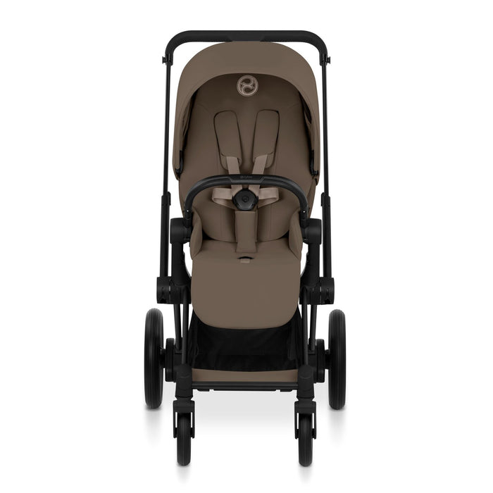 Cybex Priam One Box - Black Frame/Coconut Brown Seat