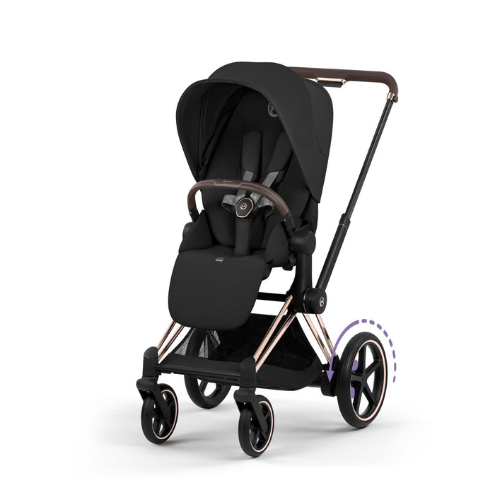 Cybex ePriam One Box - Rose Gold Frame/Sepia Black Seat