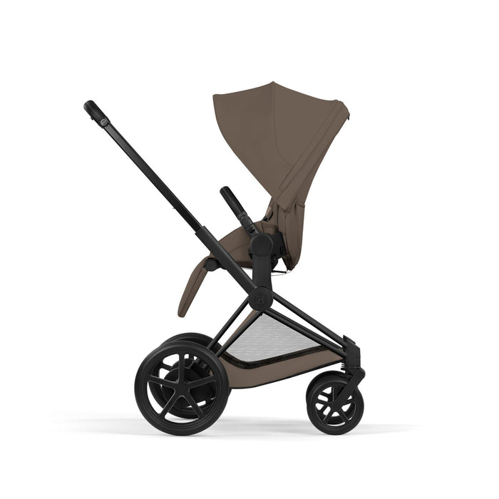 Cybex Priam One Box - Black Frame/Coconut Brown Seat