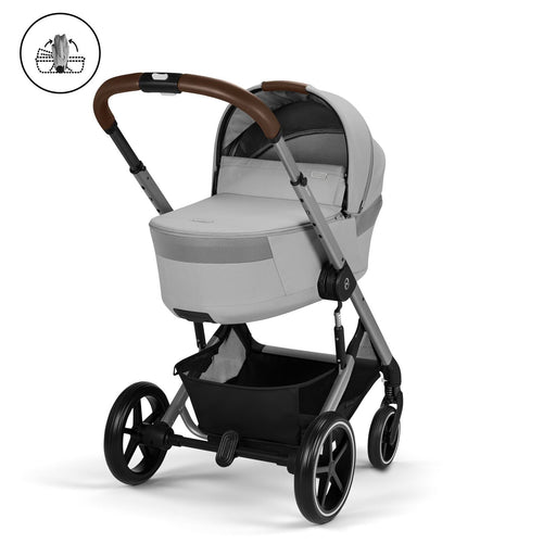 Cybex Balios Folding Cot - Stone Grey