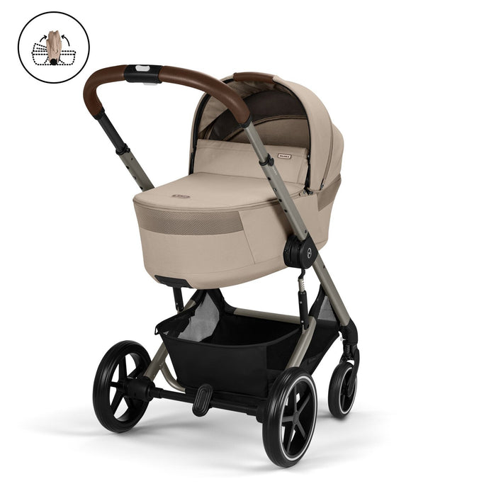 Cybex Balios Folding Cot - Almond