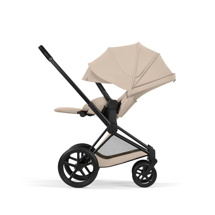 Cybex Priam One Box - Black Frame/Cozy Beige Seat