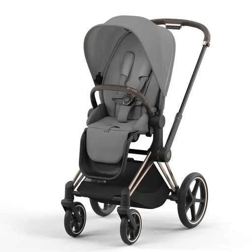 Cybex Priam4 - Rose Gold Frame w/ Pearl Grey Seat