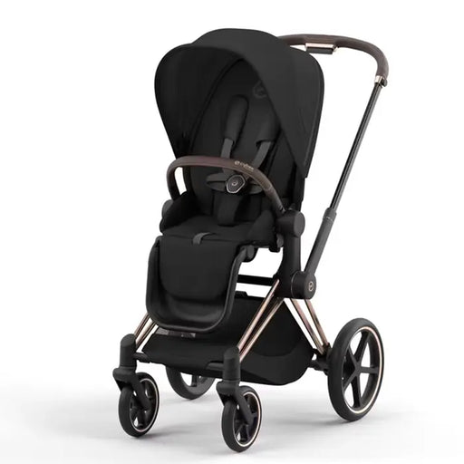 Cybex Priam4 Onebox - Rose Gold Frame / Sepia Black Seat