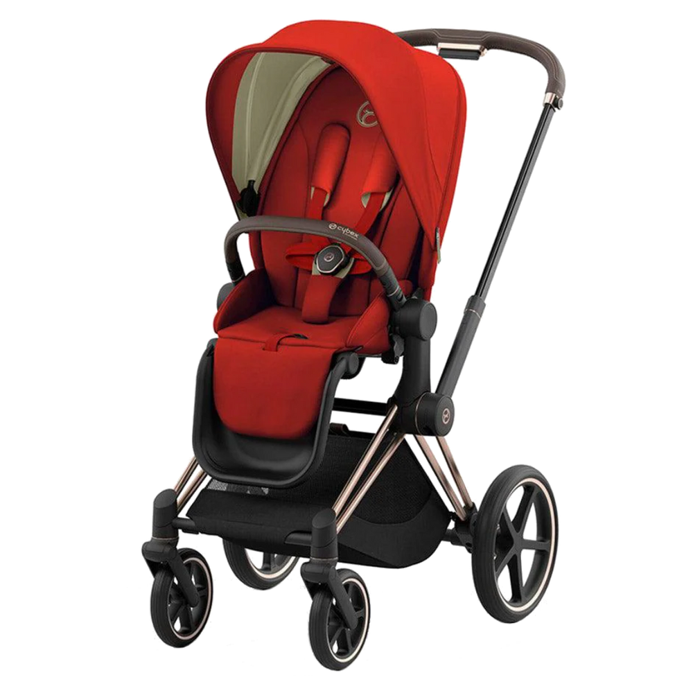 Cybex Priam4 - Rose Gold Frame w/ Autumn Gold Seat