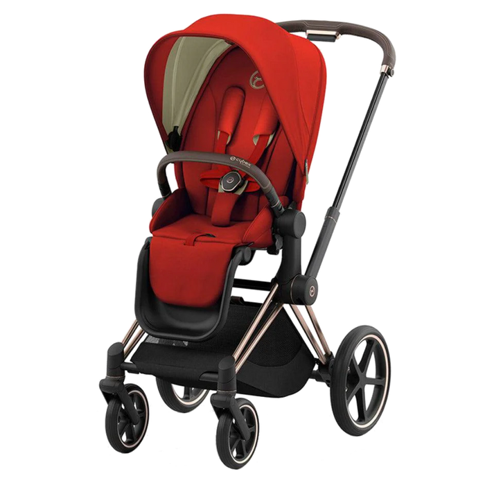 Cybex Priam4 - Rose Gold Frame w/ Autumn Gold Seat