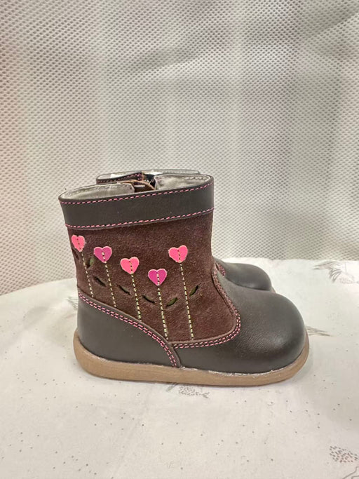 See Kai Run Mizuki Brown/Hot Pink Size 6 Only