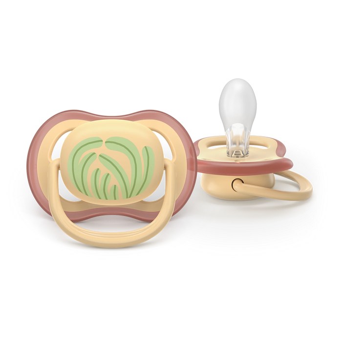 Avent Ultra Air Pacifier 2pk 0-6M - Tropical/Plants