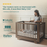 Dadada Spirit 8-in-1 Convertible Crib - Walnut