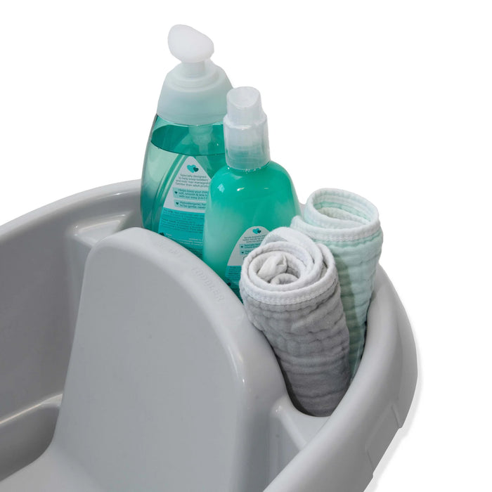 Ingenuity Comfy Clean Deluxe Bath Tub - Grey