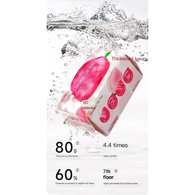 Deeyeo Baby Hand & Mouth Wet Wipes 80pc