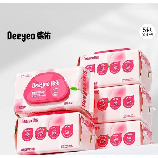 Deeyeo Baby Hand & Mouth Wet Wipes 80pc