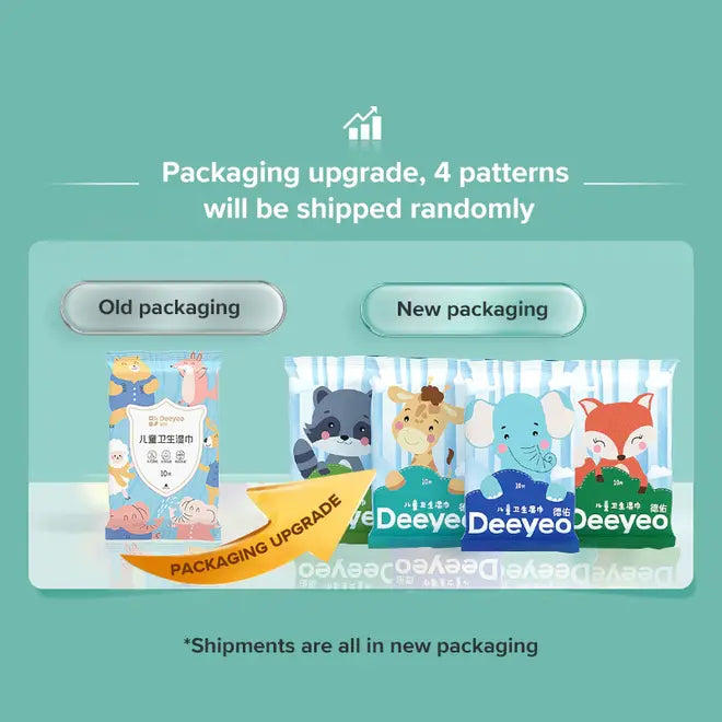 Deeyeo Children's Sanitary Wipes 10pcs